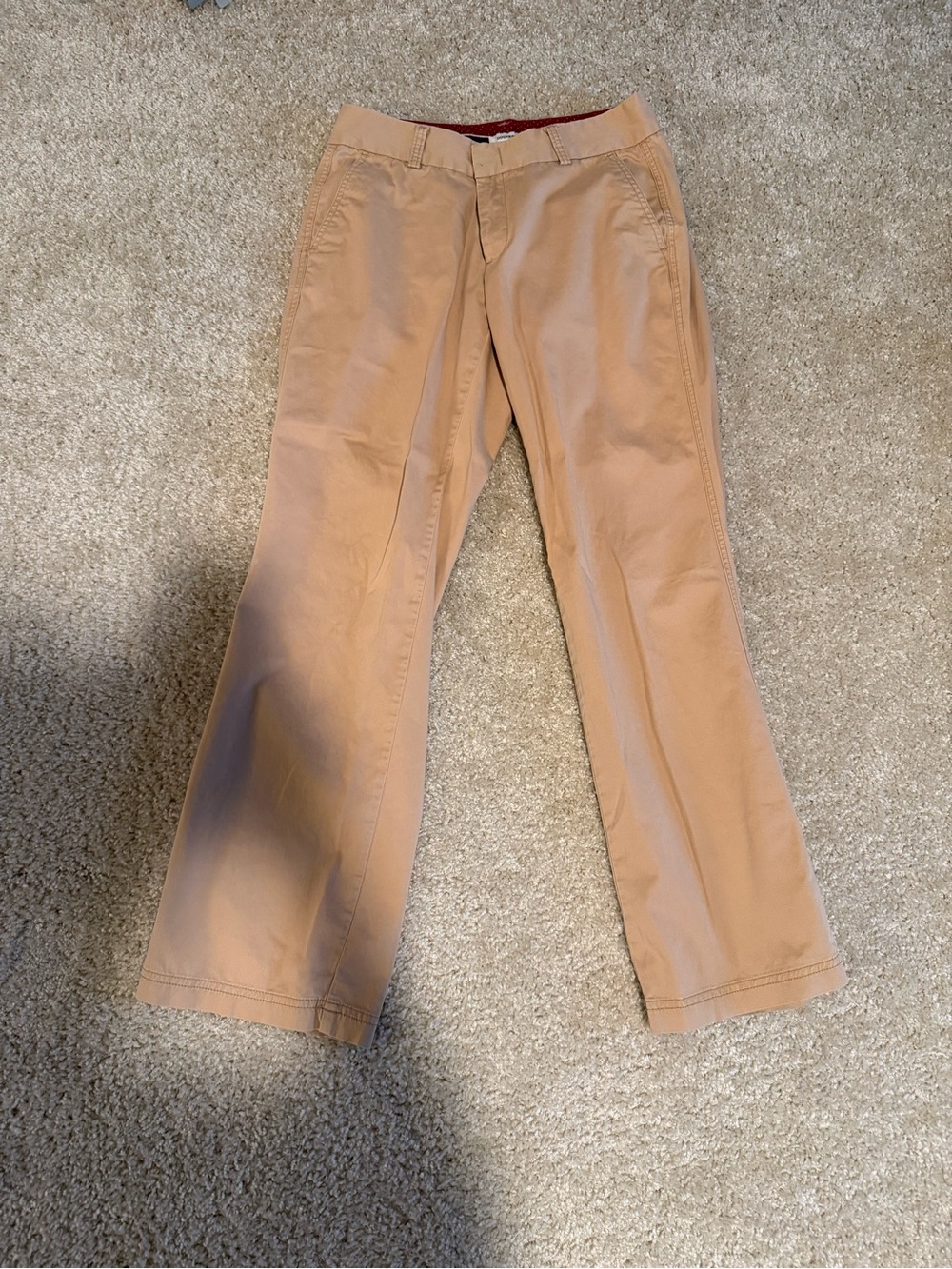 Dockers Women's Tan Straight-Leg Trousers